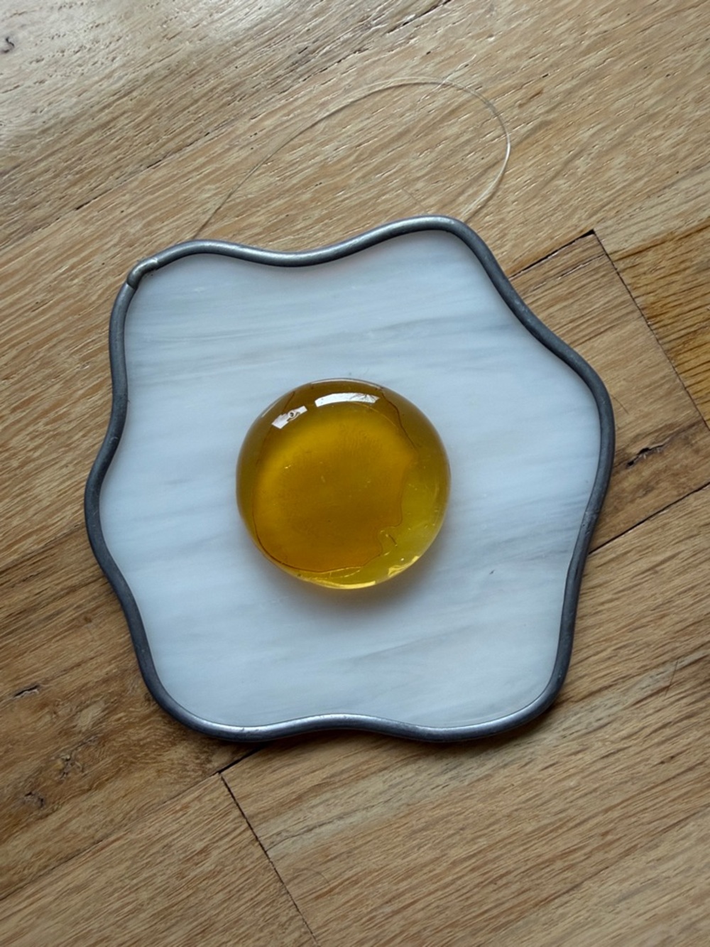 Stained Glass fried egg / sunny side up egg 🍳 ☀️